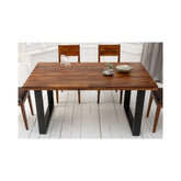 Masa de dining din lemn de sheesham Iron Craft II 140 cm Invicta